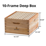 Beeforest Honeycomb Box (Tin Cover + Log) Deep beeforest.shop