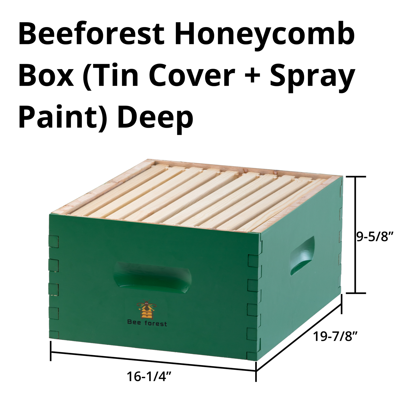 Beeforest Honeycomb Box (Tin Cover + Spray Paint) Deep beeforest.shop